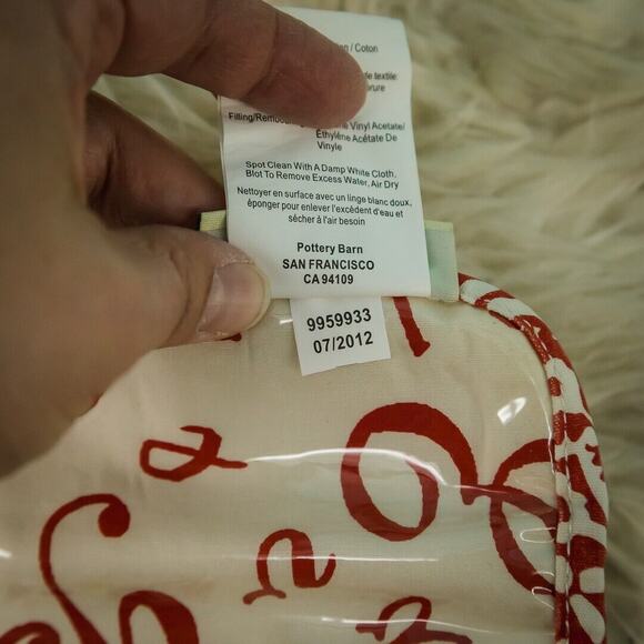 Pottery Barn Red Floral Print Dolly Fabric Multi-Compartment Travel Jewelry Roll - Picture 5 of 5